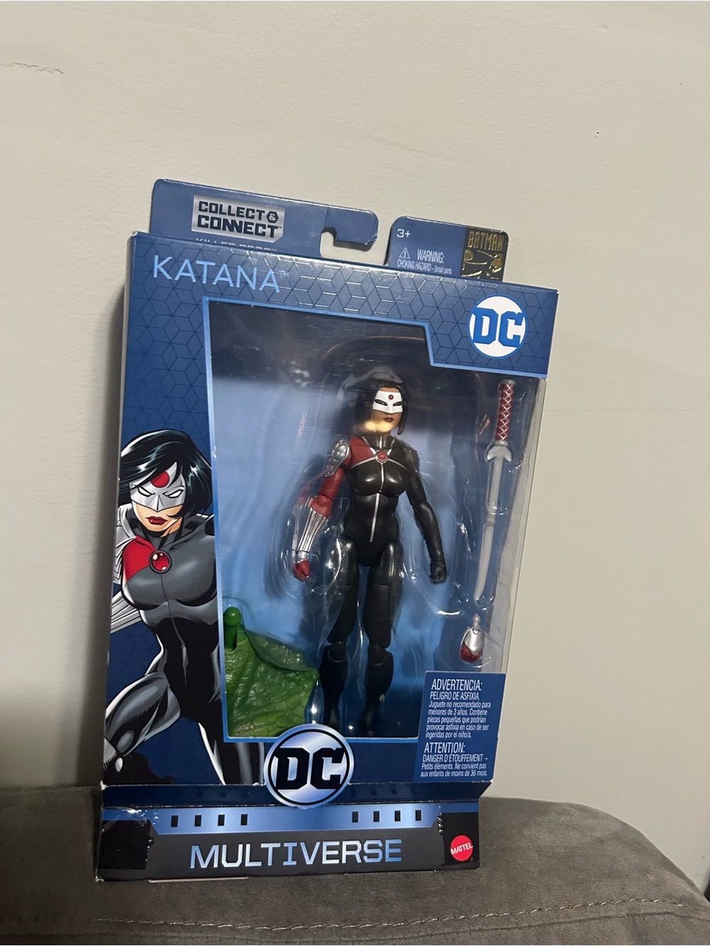 DC Multiverse Katana Action Figure - Black, Red & Silver
